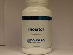 A bottle of Inositol - 100 Capsules by Douglas Laboratories.
