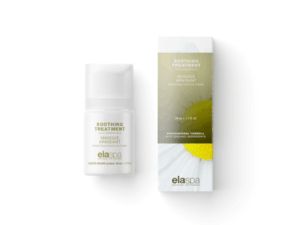 Elaspa Soothing treatment mask agains white background.