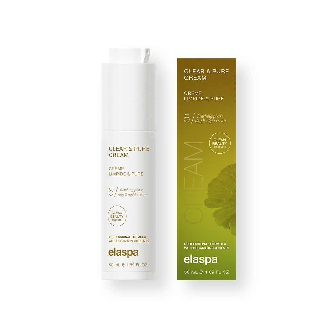 Clear & Pure Cream - Ela Spa aginst white background.