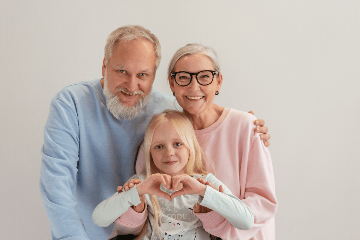 Family representing healthy aging and cognitive support for brain health