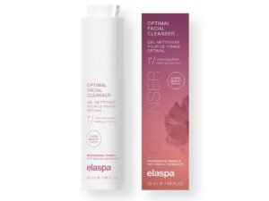 Elaspa Optimal Facial Cleanser agains white background.